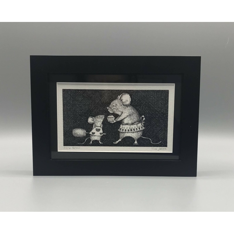 Little Helper – Framed Limited Edition Print by Jenny Davies