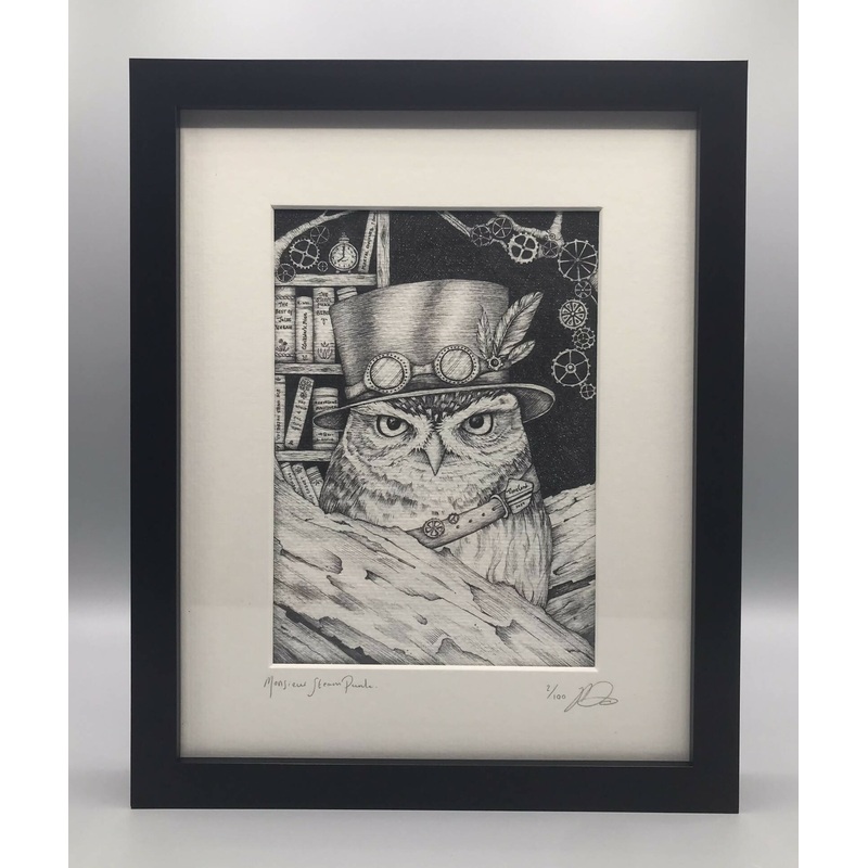 Monsieur Steam Punk – Limited Edition Framed Print by Jenny Davies
