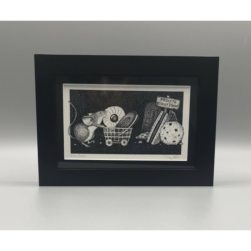 The Stash – Framed Limited Edition Print by Jenny Davies