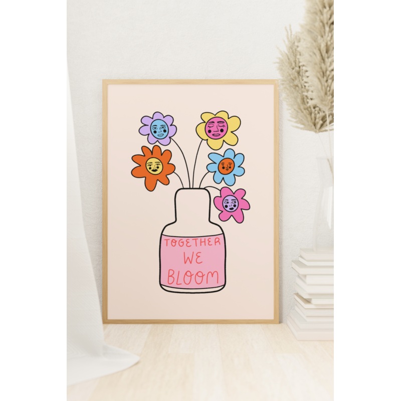 Together We Bloom Print|Together we bloom A5|Together we bloom A4