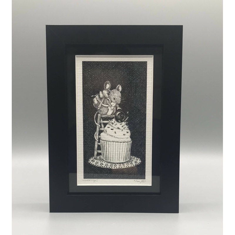 Toppings! – Framed Limited Edition Print by Jenny Davies