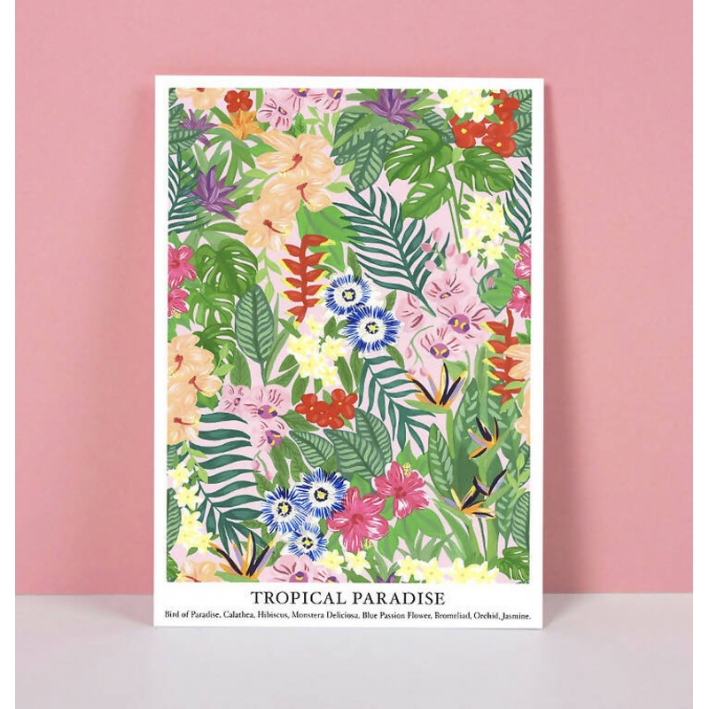 Tropical Paradise A4 Art Print