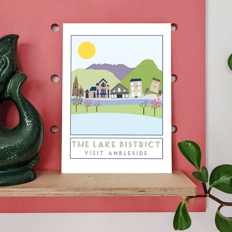 Ambleside Travel Poster|Ambleside A5|Ambleside A4|Ambleside A3