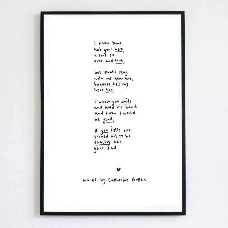 Dad Poem|A4|A5|A5 Framed