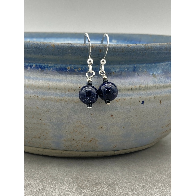 Gemstone Bead Drop Earrings