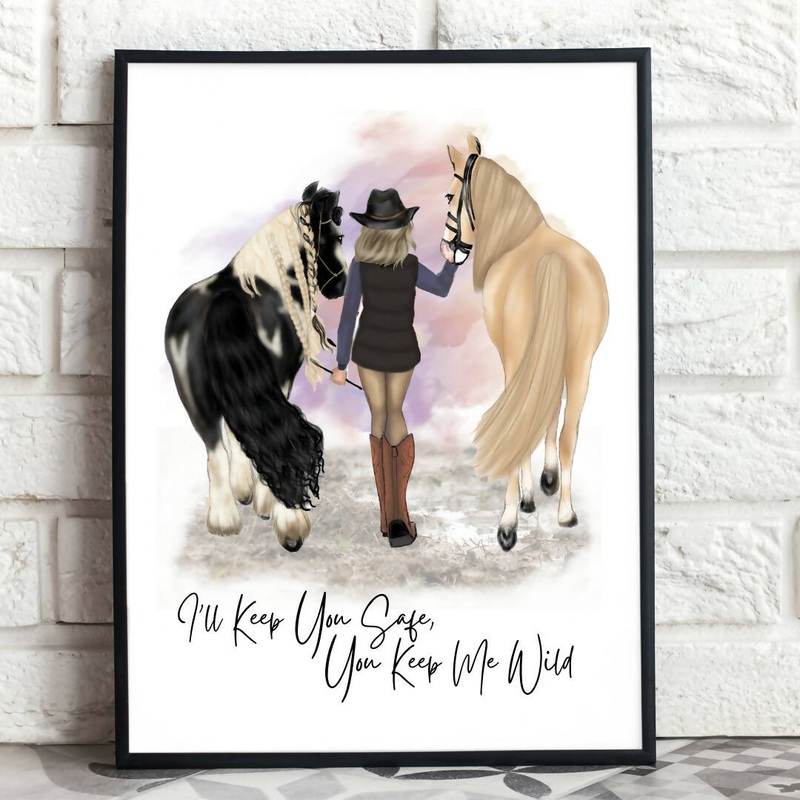 Horse print – Ill keep you safe
