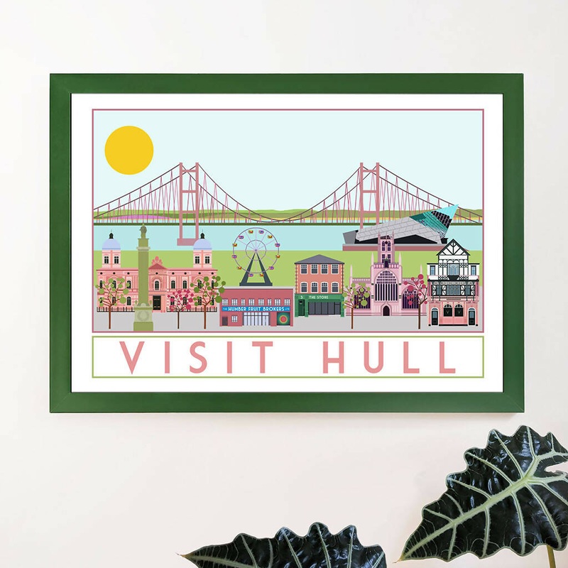 Visit Hull Travel Poster|Hull A5|Hull A4|Hull A3