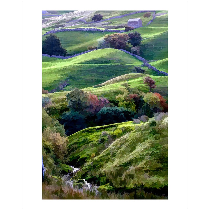 Yorkshire Dales Stream|10×8 mounted|18×12 mounted