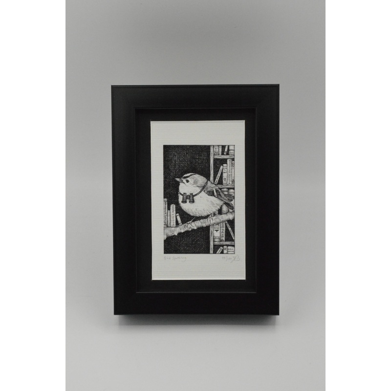 Bird Spotting – Framed Limited Edition Print by Jenny Davies