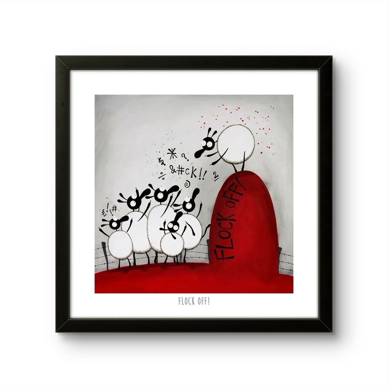 Flock Off! – 10 Print|Print only|Black frame|White frame