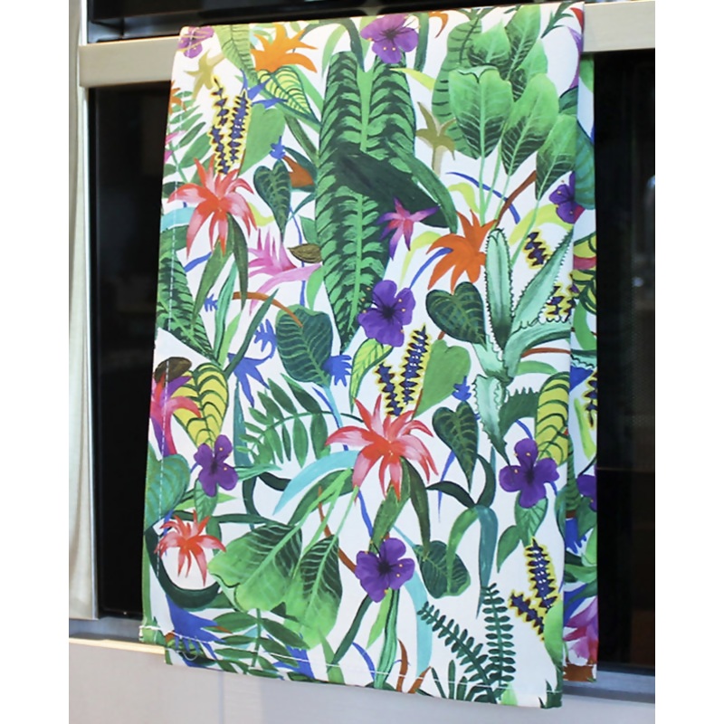 Floral Burst Tea Towel