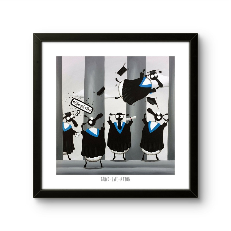 Grad-ewe-ation – 10 Print|Print only|Black frame|White frame