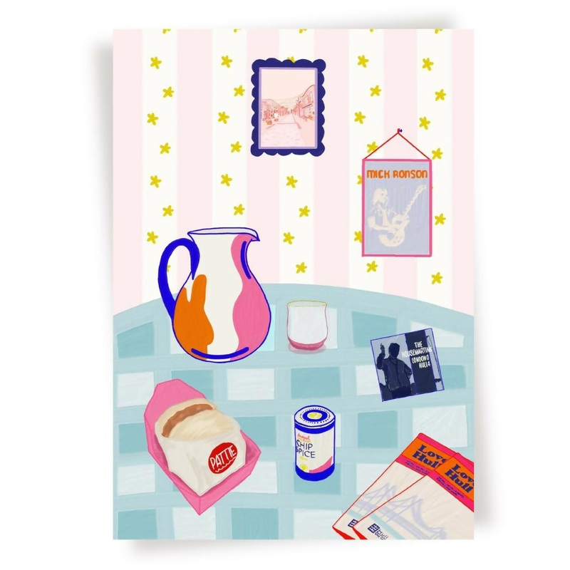 Hull Kitchen Table Print|A5 Hull Kitchen Table|A4 Hull Kitchen Table|A3 Hull Kitchen Table