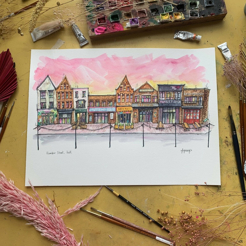 Humber Street A5 Unframed Print