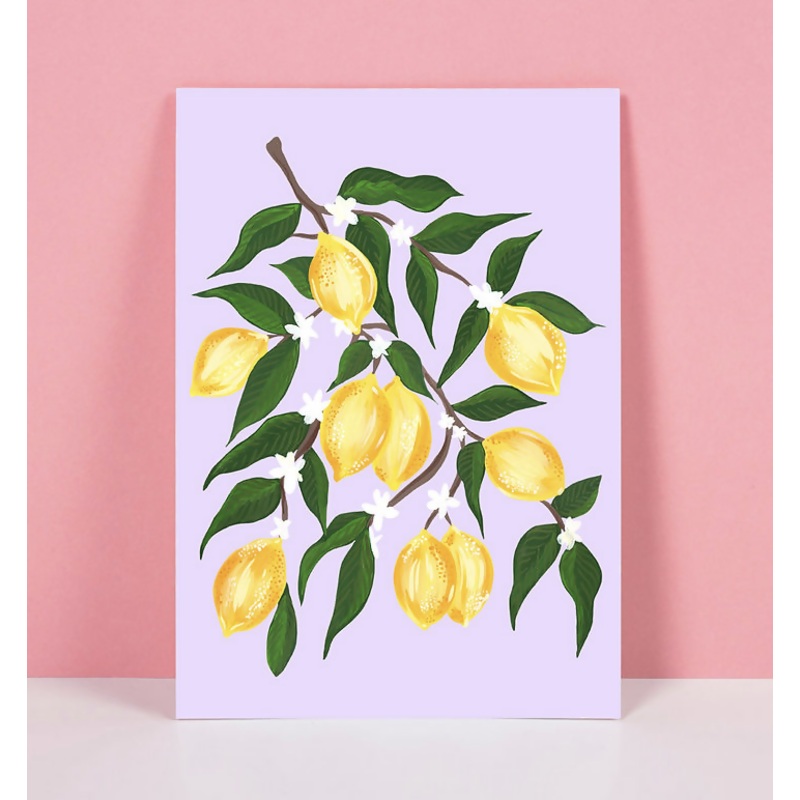 Lilac Lemon Print