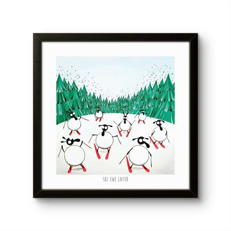 Ski Ewe Later – 10 Print|Print only|Black frame|White frame
