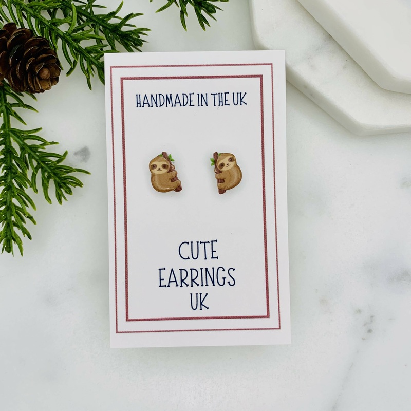 Sloth Stud Earrings