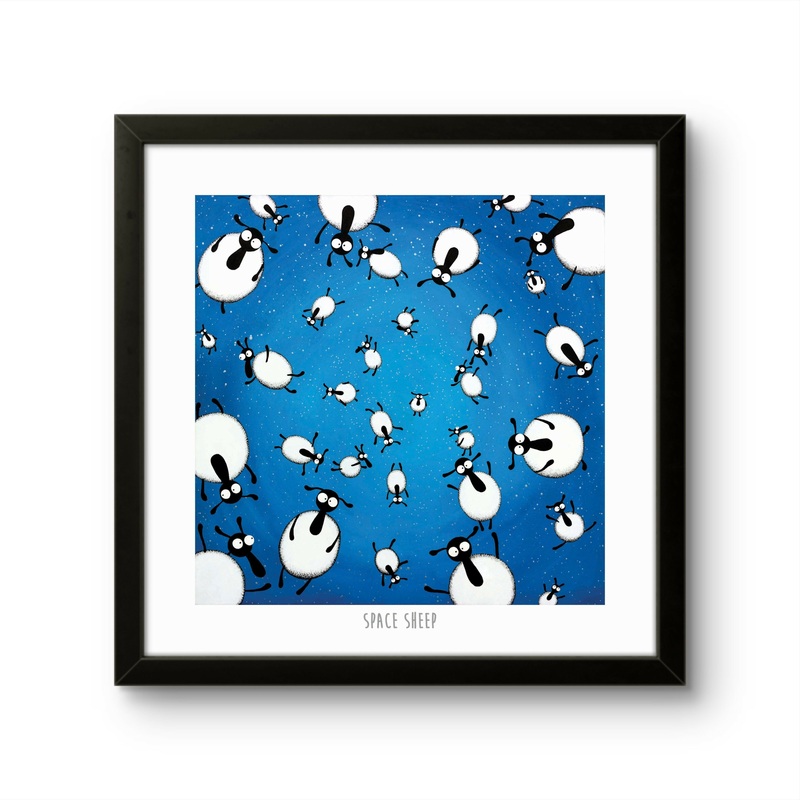 Space Sheep – 10 Print|Print only|Black frame|White frame