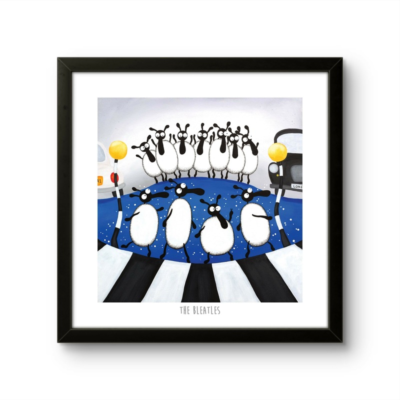 The Bleatles – 10 Print|Print only|Black frame|White frame
