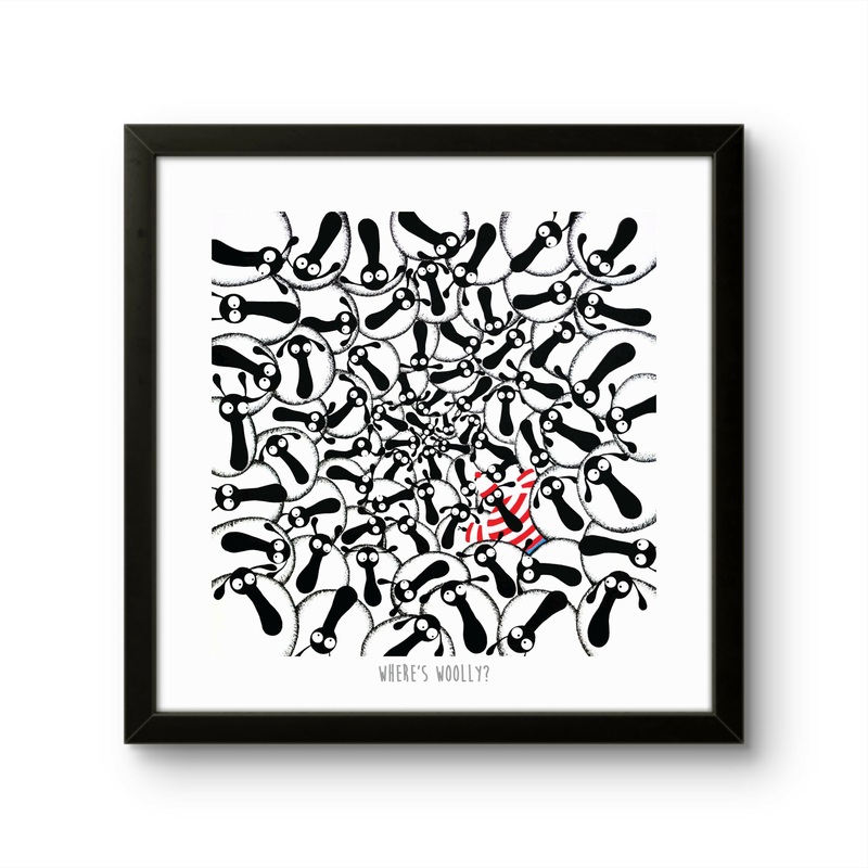 Wheres Woolly? – 10 Print|Print only|Black frame|White frame