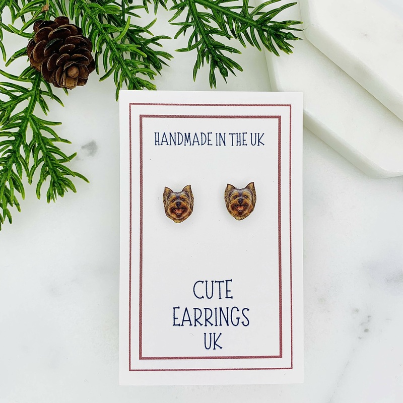 Yorkshire terrier Dog Stud Earrings