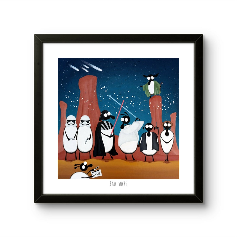 Baa Wars – 10 Print|Print only|Black frame|White frame
