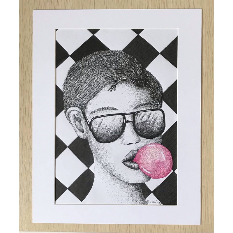 Bubblegum|Black mount|White Mount