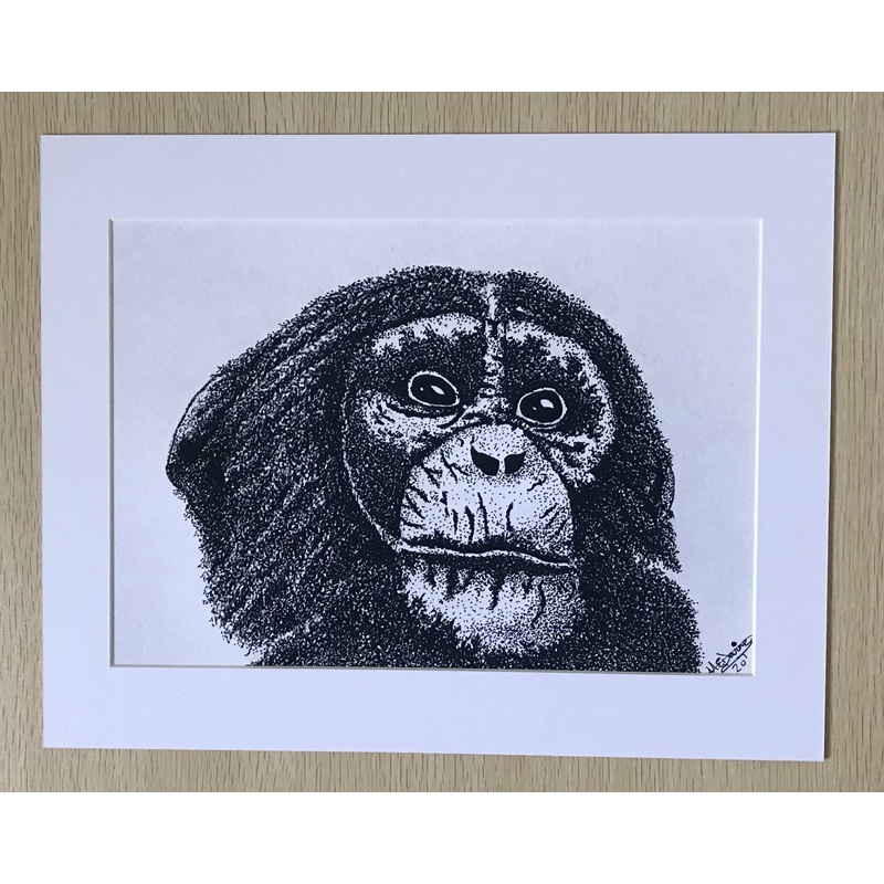 Chimpanzee|Black Mount|White Mount