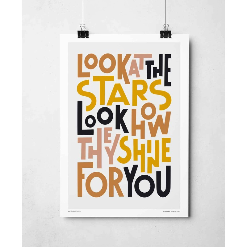 Look At The Stars Print