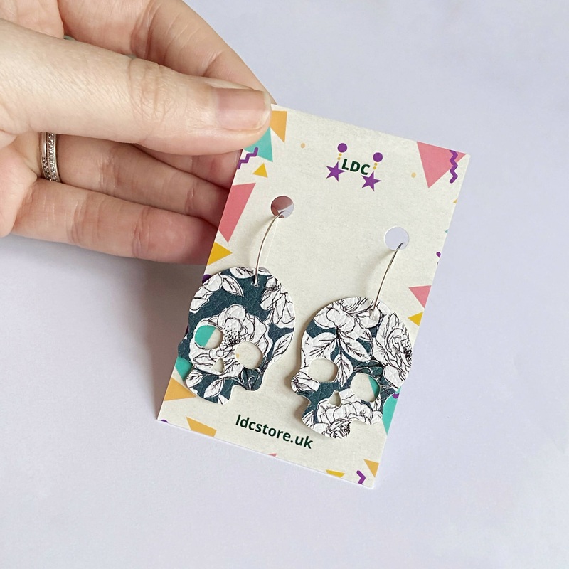 Monochrome Skull Hoops