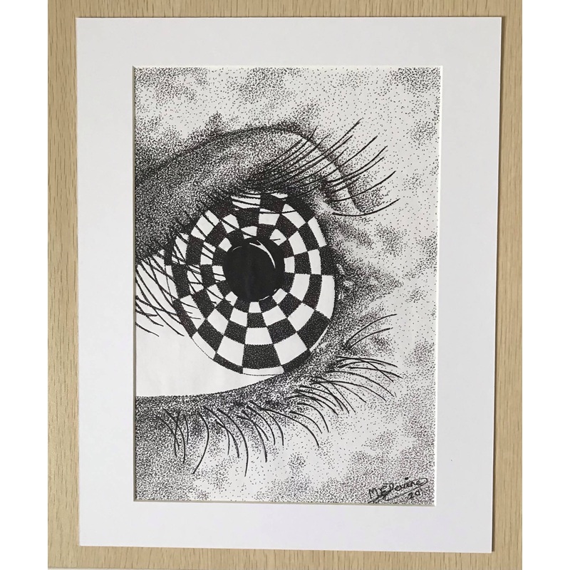 Optical Illusion|Black Mount|White Mount