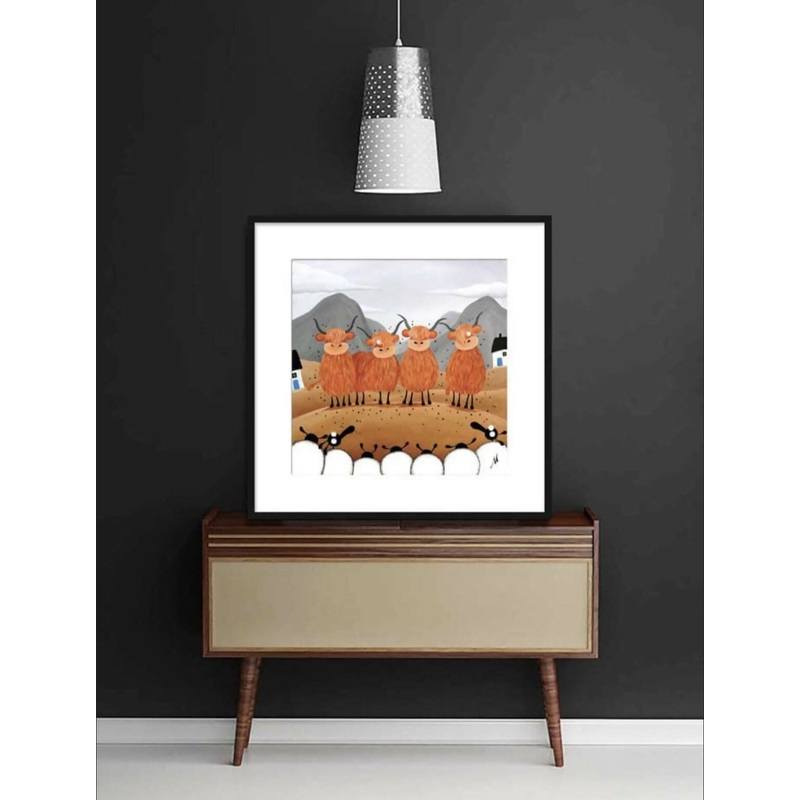 Scottish Locals – 20 Framed Limited Edition Print