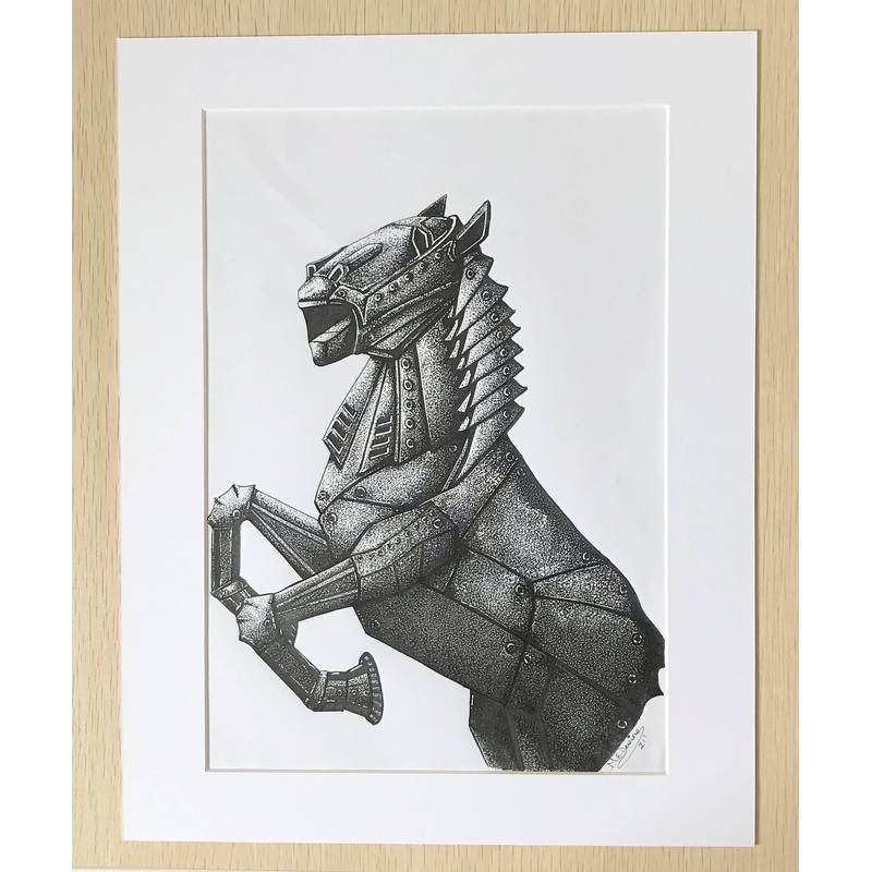 The Steel Steed|Black Mount|White Mount