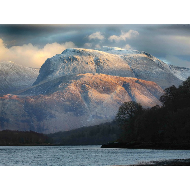 Ben Nevis – Winter Sun|16×12 mounted|10×8 mounted|16×12 framed|A4 framed