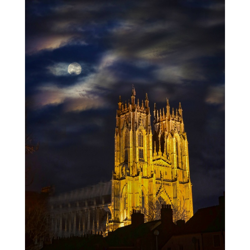 Blustery Night At Beverley Minster – Colour