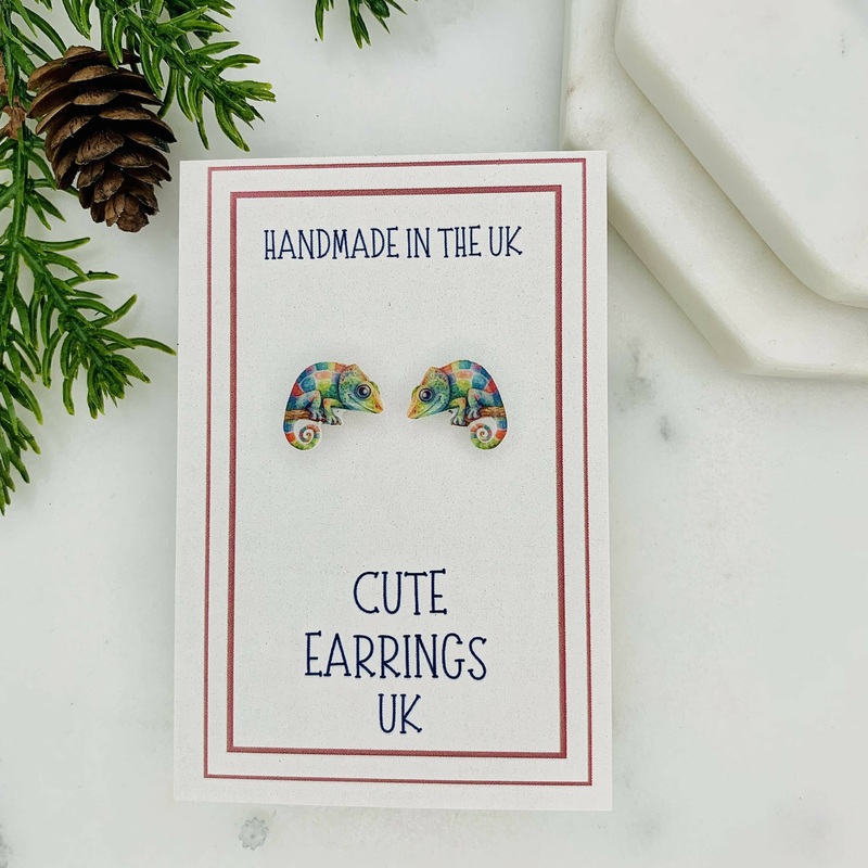 Chameleon Stud Earrings