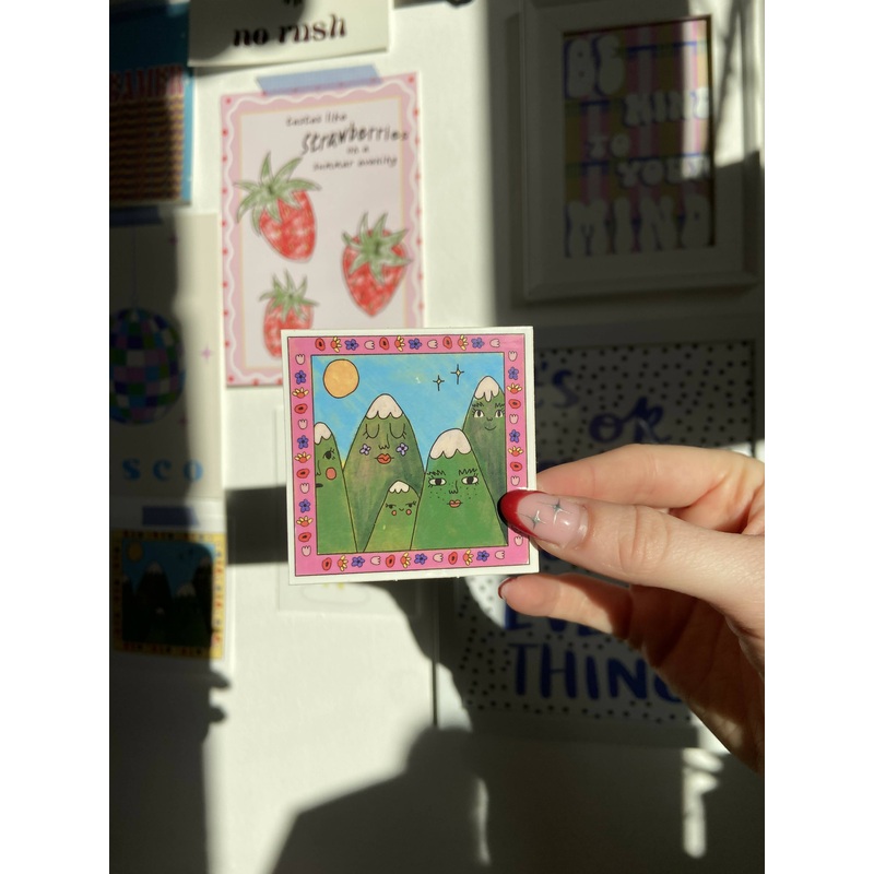 Cute Mountain Sticker