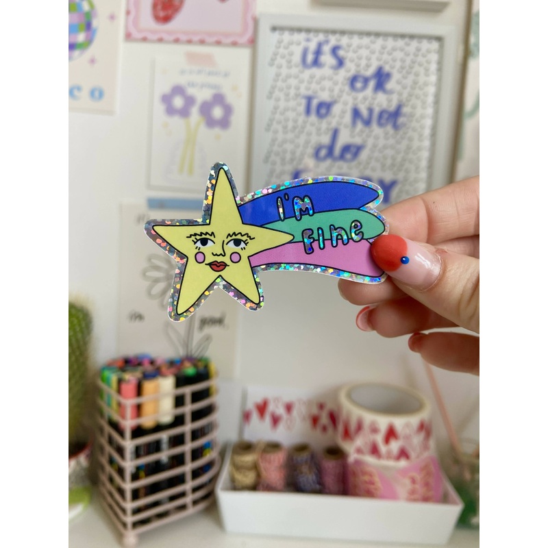 Im Fine Shooting Star Sticker
