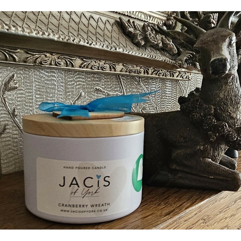 Jacis of York: Cranberry Wreath Scented Candle