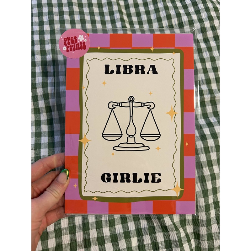 Libra Girlie Print A5