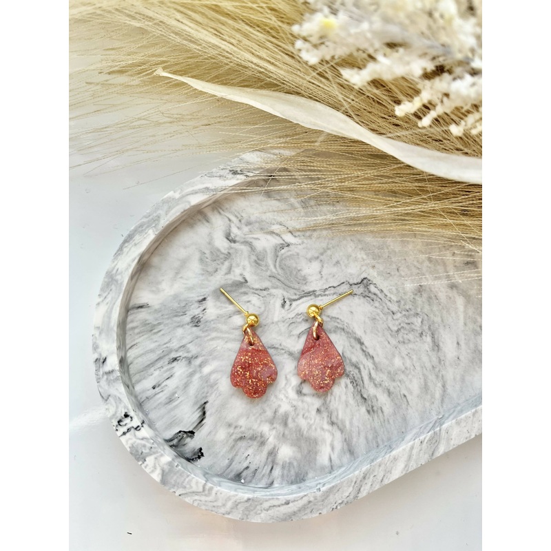 Ruby Sky No. 1 – Handmade Polymer Clay Earrings