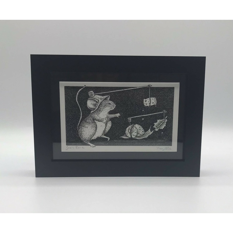 Snail Race – Limited Edition Print by Jenny Davies