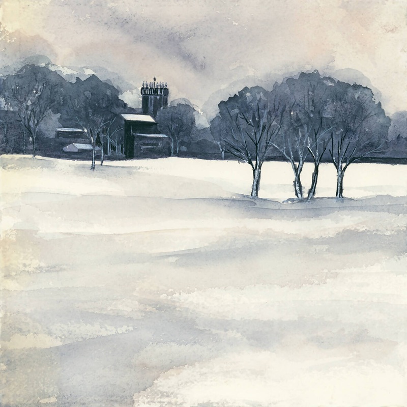 ST NICHOLAS FROM HALL GARTH PARK – GICLEE PRINT