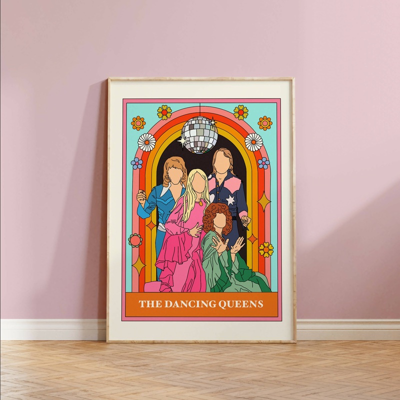 The Dancing Queens Abba Tarot Print