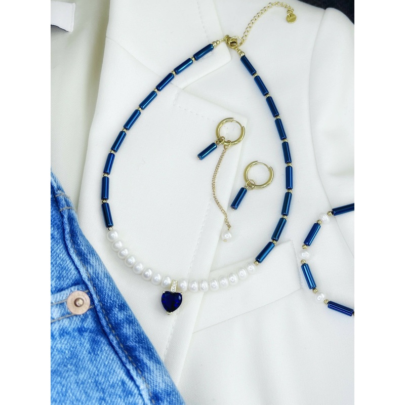 The Ocean Blue|Necklace|Bracelet|Earrings