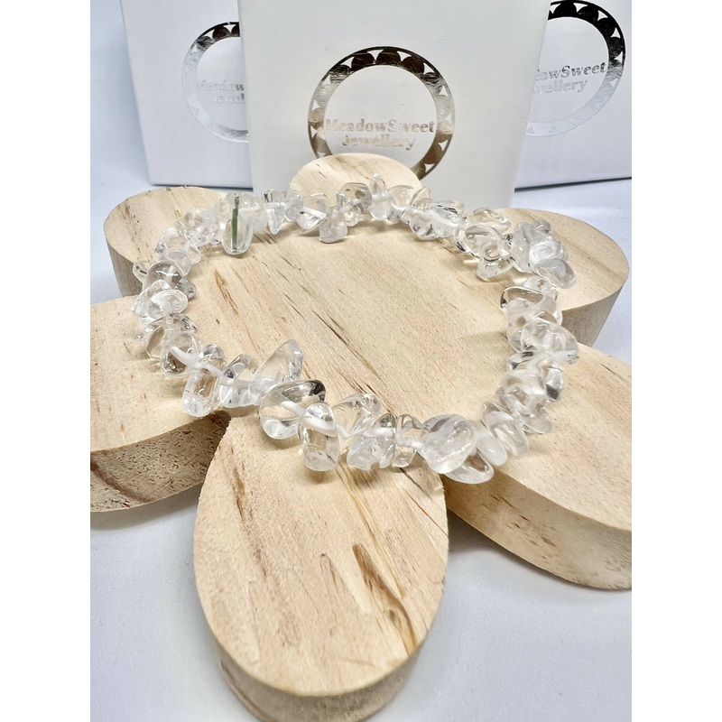 Clear Quartz Chip Bracelet
