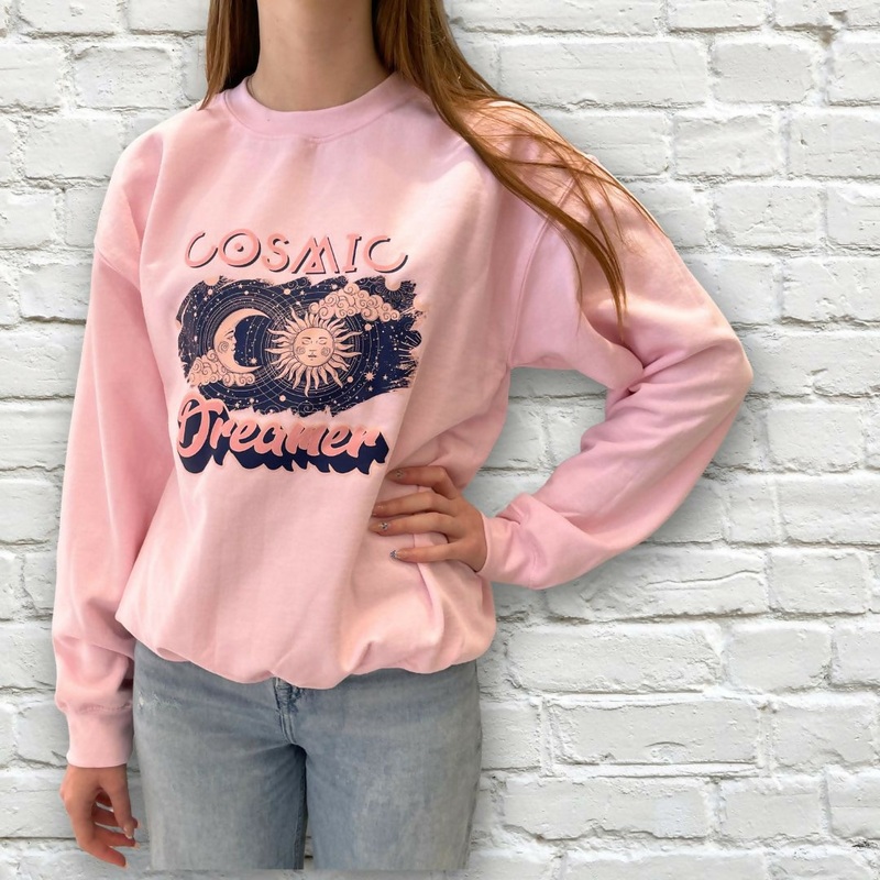 Cosmic Dreamer Pink Sweatshirt