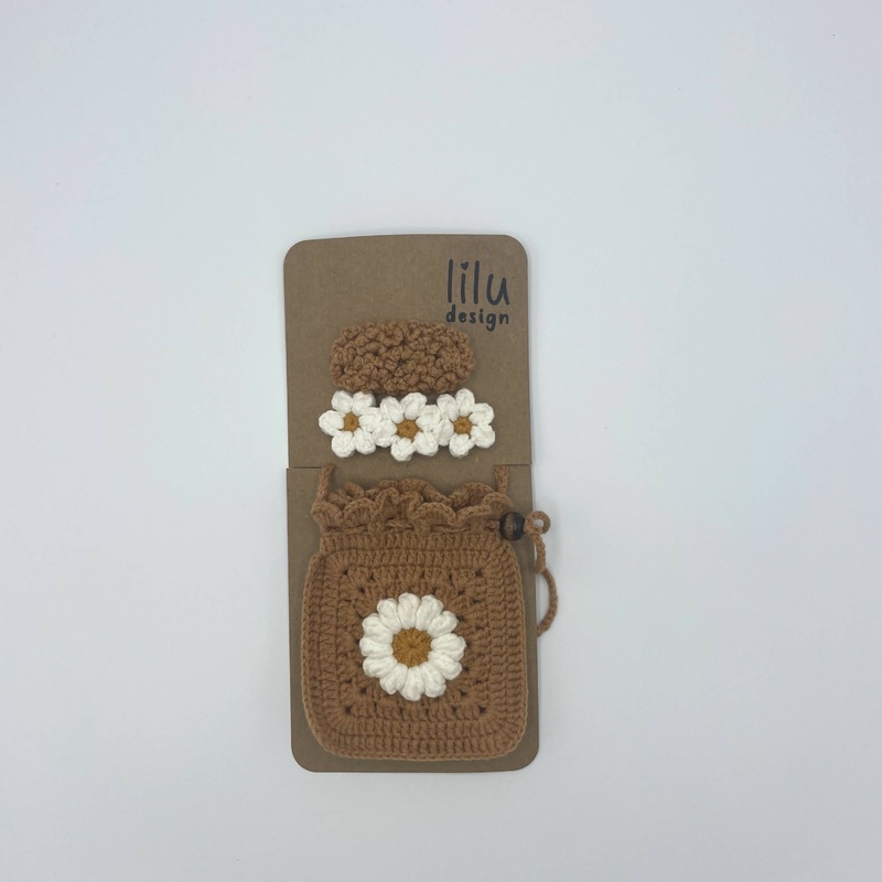 Crochet Gift Set – Style D|Crochet Gift Set – Style D – Light Pink|Crochet Gift Set – Style D – Dark Pink|Crochet Gift Set – Style D – Gray|Crochet Gift Set – Style D – Brown|Crochet Gift Set – Style D – Dark Beige|Crochet Gift Set – Style D – Light Beige