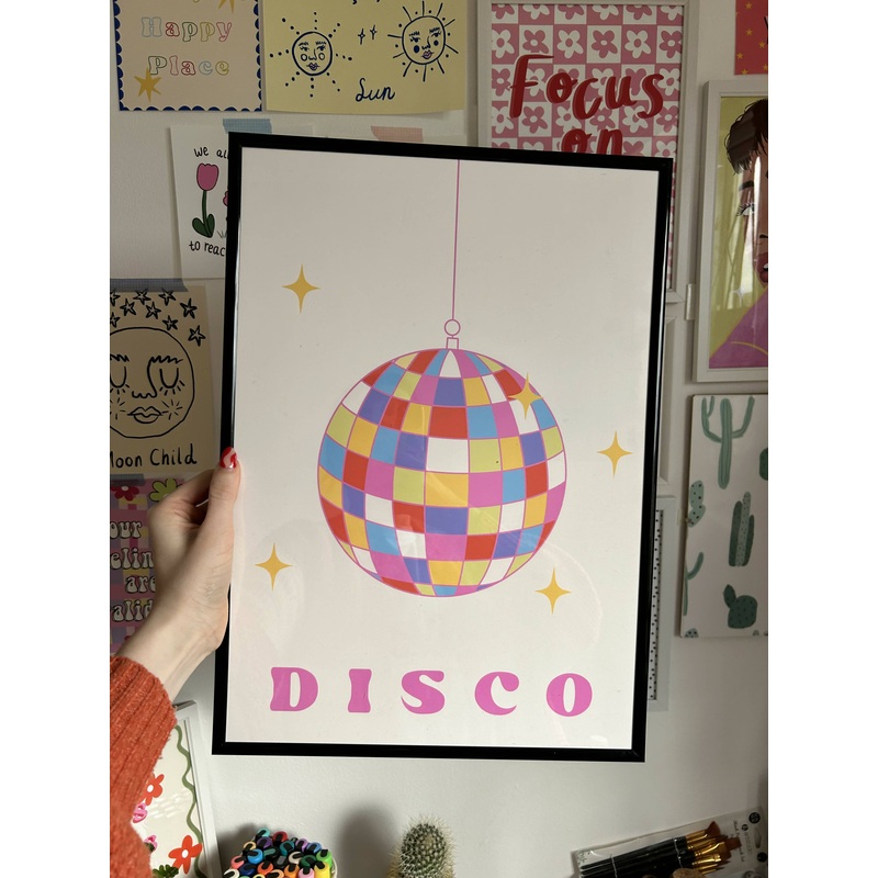 Disco Ball Print|A5|A3|A4