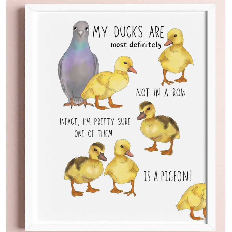 Ducks in a Row Print